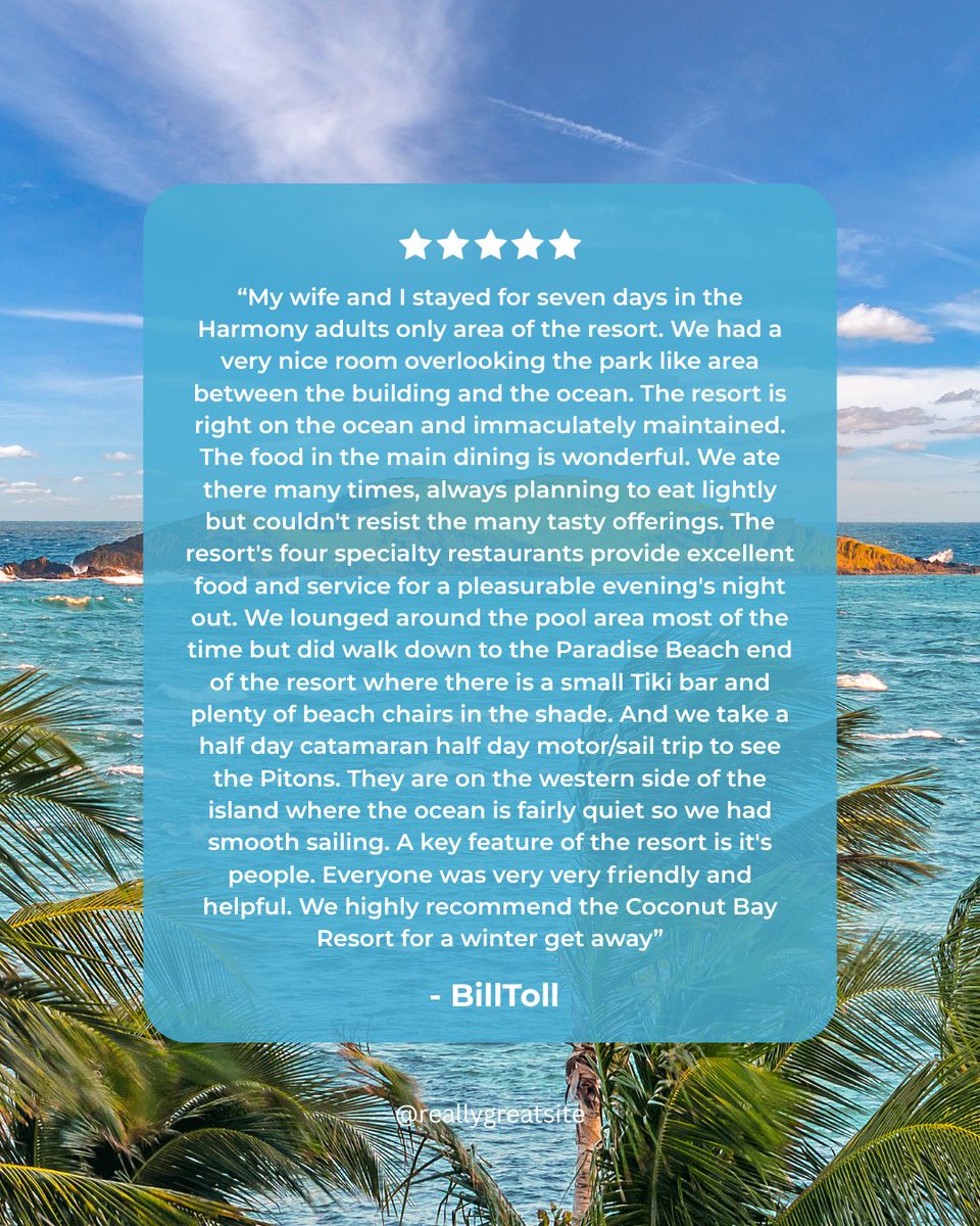 Coconut Bay St Lucia tweet media