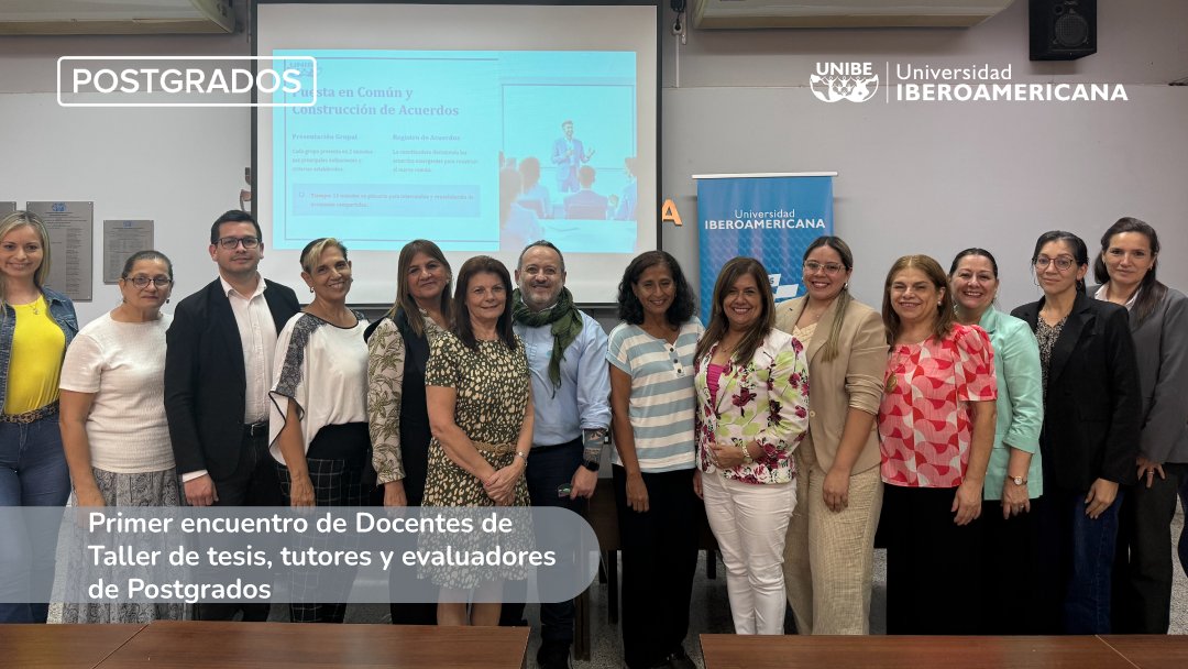 unibepy's tweet image. Vivimos una jornada de intercambio y actualización en el Primer Encuentro de Docentes y Tutores de Tesis de nuestra Facultad de Postgrados. 
#UnibePy #PostgradosUNIBE