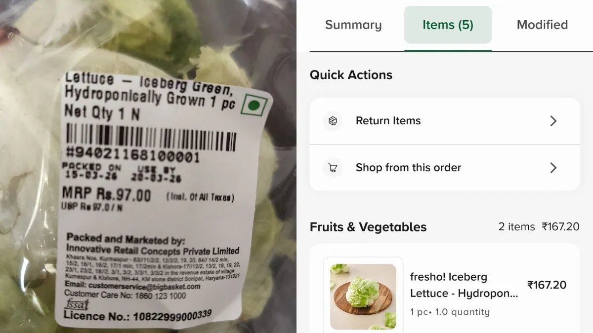 NDTVFood's tweet image. Man Says BigBasket Charged 'Almost Double' For Lettuce, Company Responds
food.ndtv.com/news/man-says-…
#bigbasket #lettuce #price