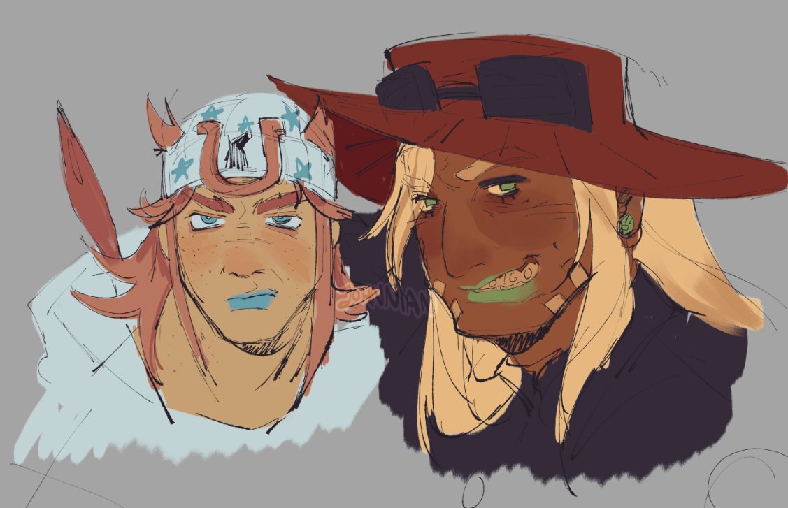jojohnnian's tweet photo. my 100% correct and true not at all canon divergent headcanons (araki told me they're right) #gyjo #jjba #sbr https://t.co/rCLeBNXRql