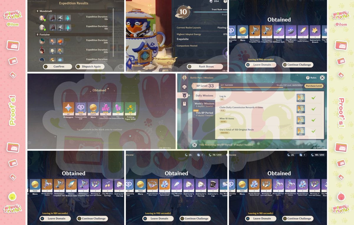 wiwa! 🩷 Genshin WuWa HSR ZZZ joki pilot tweet media