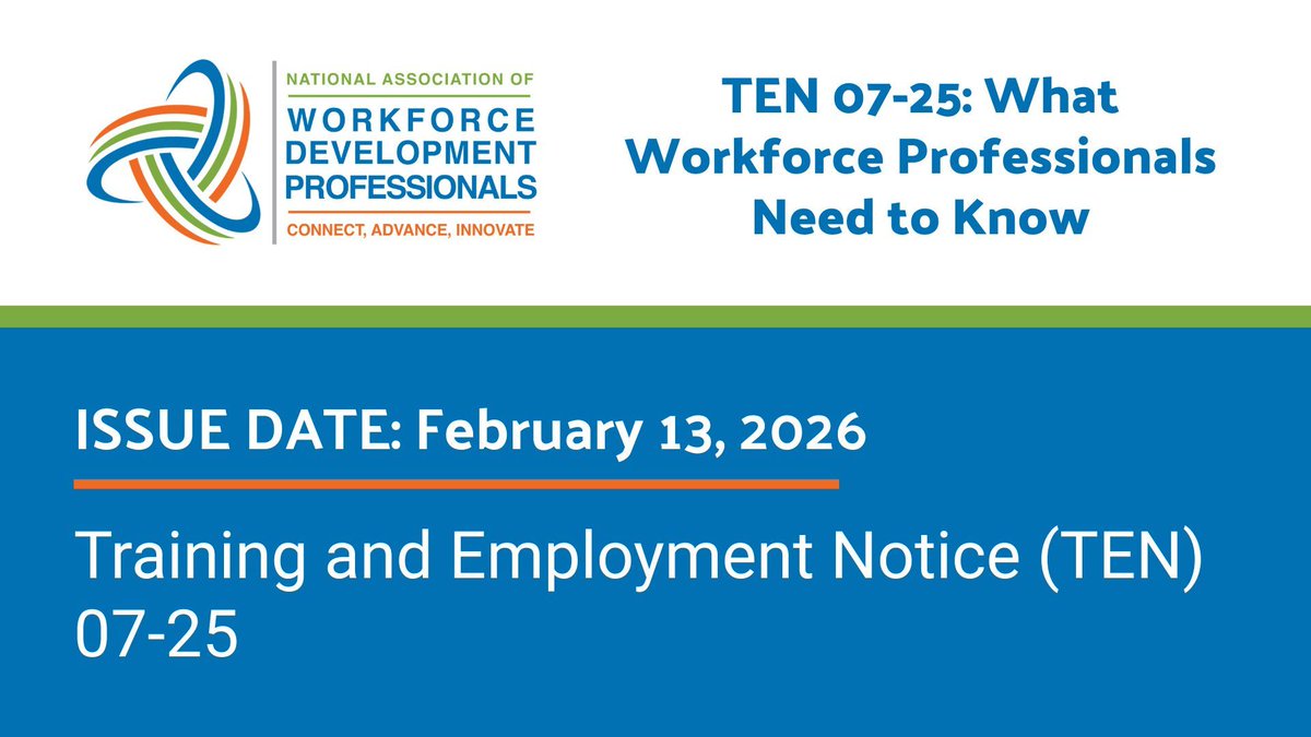 National Assoc of Workforce Dev Professionals tweet media