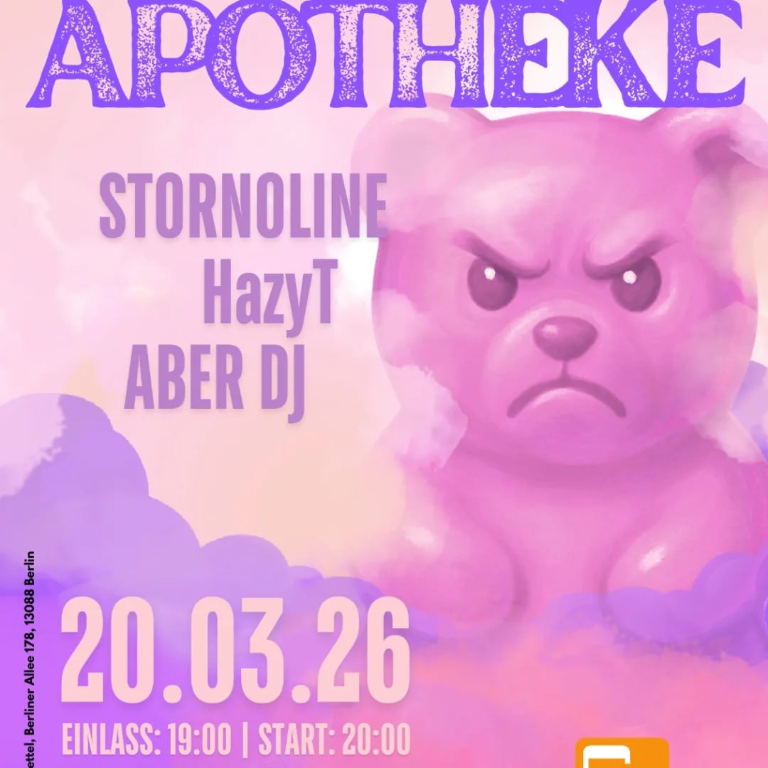 BerlinDemo's tweet image. 💥Friday 20.03.2026💥

🔥✊🏾APOTHEKE Party to Fund the Right to Stay and Repression Costs✊🏾🔥

20.03.2026 | 7.00 pm | Bernkasteler Straße 78, 13088 Berlin

Arrival: Tram 12, 27; Bus 156, 255, 259 to Berliner Allee/Rennbahnstraße

📣 Call: asanb.noblogs.org/?p=16129

#b2003 #SoliParty