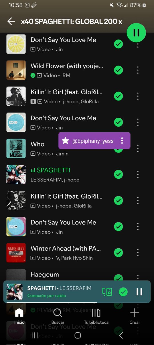 🌿🦋 Yess ⁷ 💜 ✩ | 이 밤 🦋 tweet media