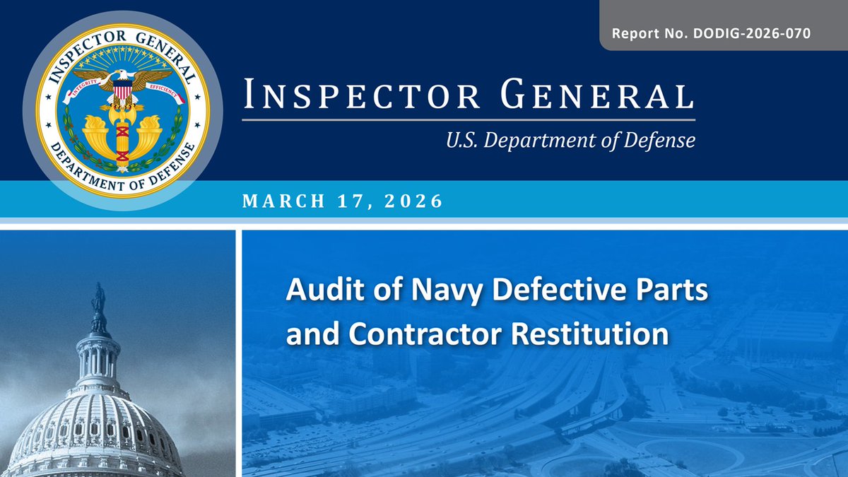 DoD Office of Inspector General tweet media