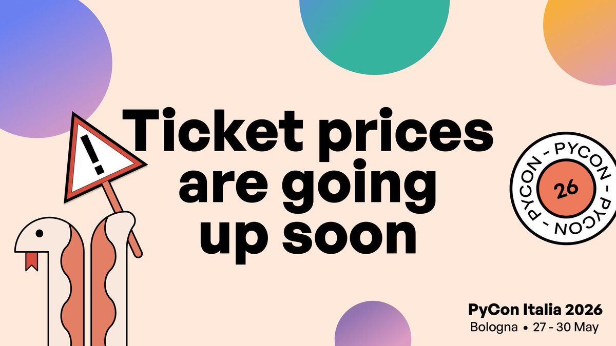 PyCon Italia tweet media