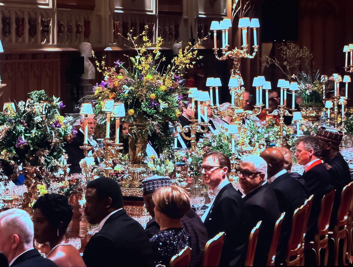 Honoured to attend the State Banquet hosted by HMTK for President <a href="/officialABAT/">Bola Ahmed Tinubu</a> and the First Lady <a href="/SenRemiTinubu/">Sen Oluremi Tinubu, CON</a>, at Windsor Castle.

Their speeches echo the Living Bridge that connects us 🇬🇧🇳🇬 across many sectors.

#UKNGStateVisit