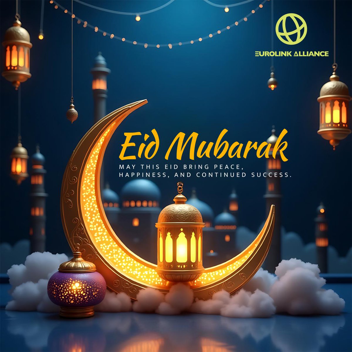 EurolinkAll's tweet photo. Eid Mubarak! 

We wish our colleagues, partners and friends a joyful celebration and meaningful moments. May this special time bring renewed energy, inspiration, and continued success.

#EidMubarak #EidAlFitr #EurolinkAlliance https://t.co/WQnDNyqgGV