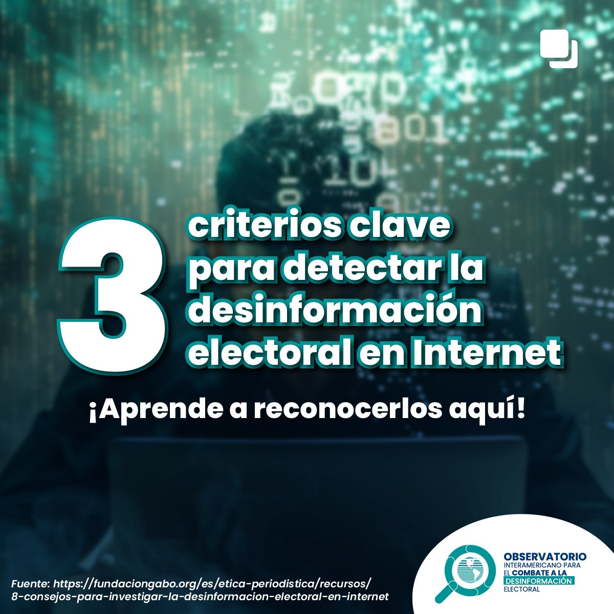 Obs. Int. para Combate a Desinformación Electoral tweet media