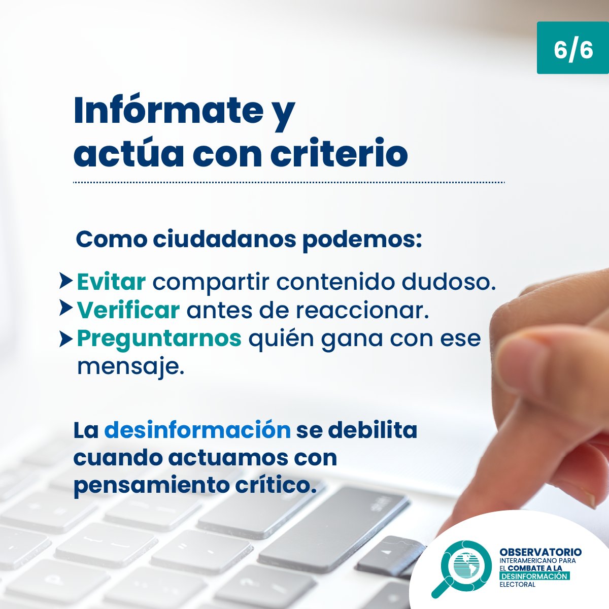 Obs. Int. para Combate a Desinformación Electoral tweet media