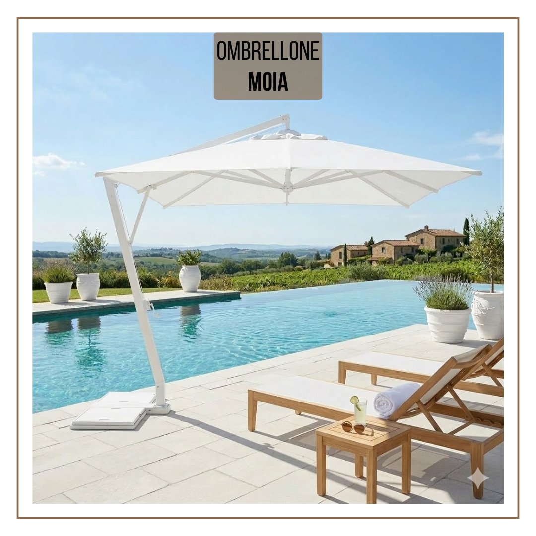 LevanteShop's tweet photo. ✨ Ombrellone Moia 3,5x3,5 m ☀️
Palo laterale, struttura in alluminio effetto legno sbiancato e telo resistente. Perfetto per giardino, terrazza o piscina.
Scoprilo 👉 https://t.co/MMRsAn09gr #OutdoorLiving #ArredoEsterno #GardenStyle #DesignModerno #RelaxAllAperto https://t.co/QJvaCesuTg