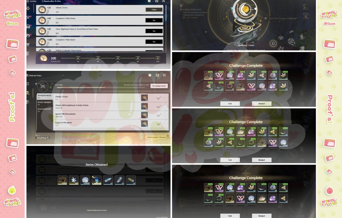 wiwa! 🩷 Genshin WuWa HSR ZZZ joki pilot tweet media