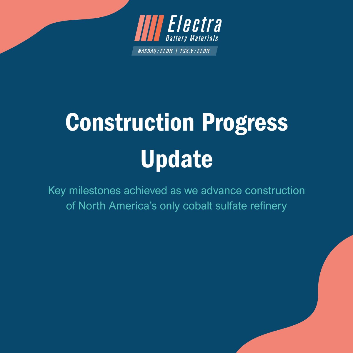 Electra Battery Materials Corporation tweet media