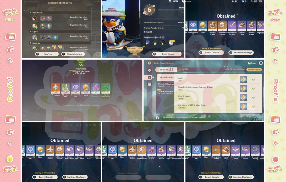 wiwa! 🩷 Genshin WuWa HSR ZZZ joki pilot tweet media