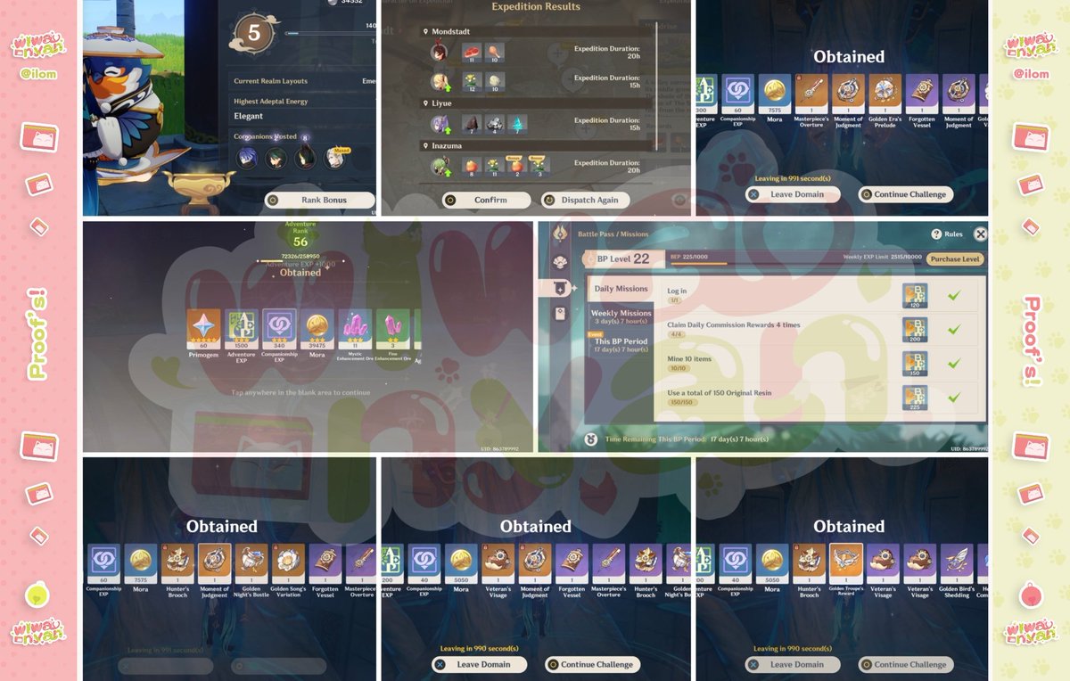 wiwa! 🩷 Genshin WuWa HSR ZZZ joki pilot tweet media