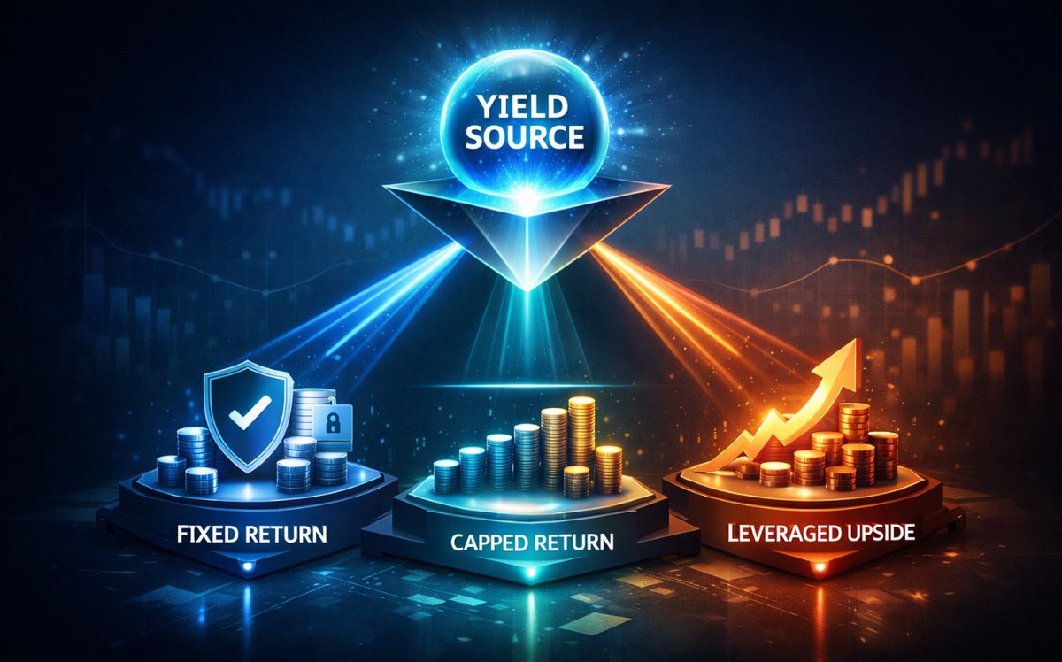 0xKnoxFi's tweet photo. Knox Vaults turn one yield source into a spectrum of choices.

Fixed for conservatives. Capped for optimizers. Leveraged upside for believers.

Same vault. Different risk profiles.

Choose yours. https://t.co/BOBIgOY9fj