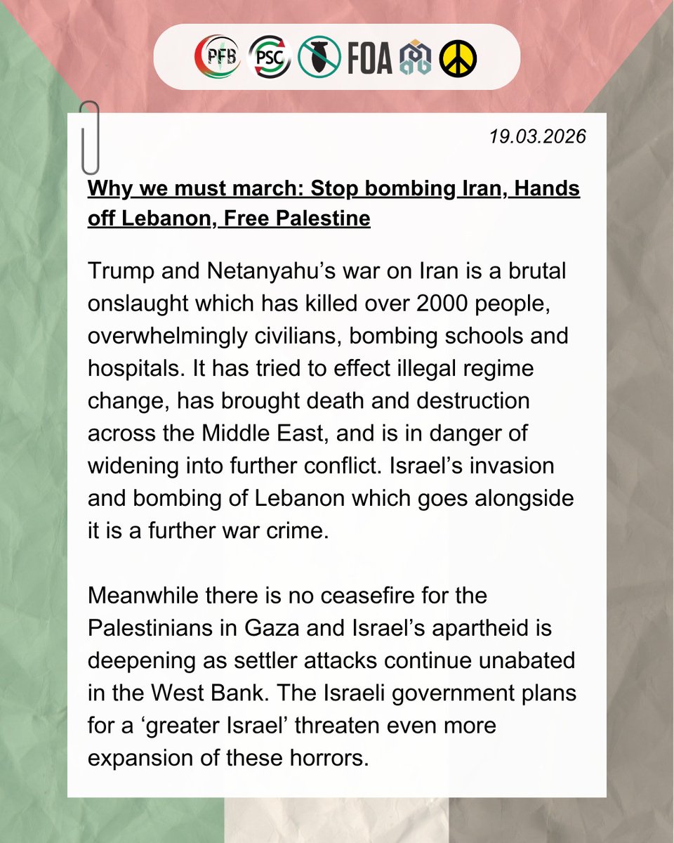 Stop the War Coalition tweet media