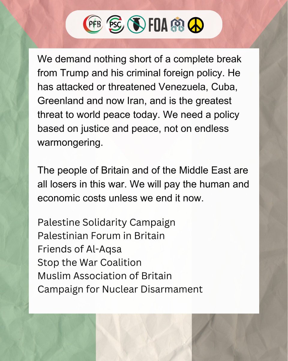 Stop the War Coalition tweet media