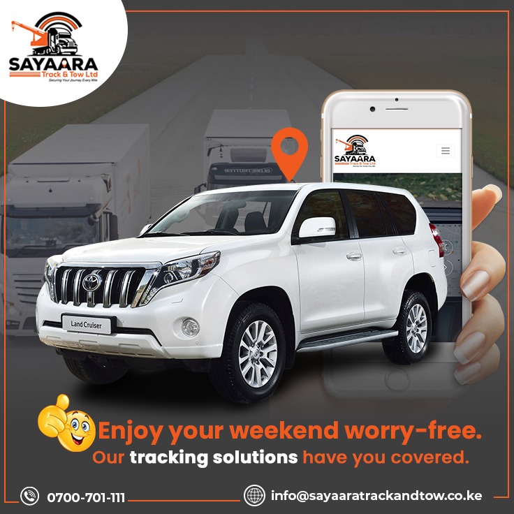 Sayaaratruckltd's tweet image. Wherever your weekend takes you, stay in control. Monitor your vehicle in real time and enjoy your plans without stress.
#CarTracking #CarSecurity #SayaaraTrackandTow

For Inquiries Call 0700 701111