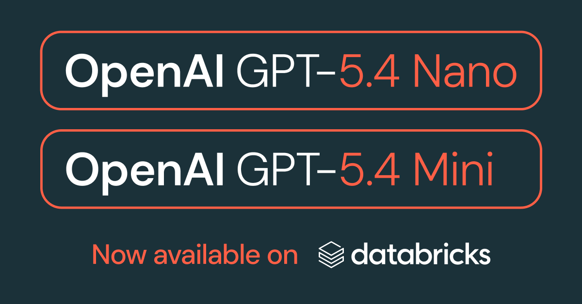 Databricks tweet media