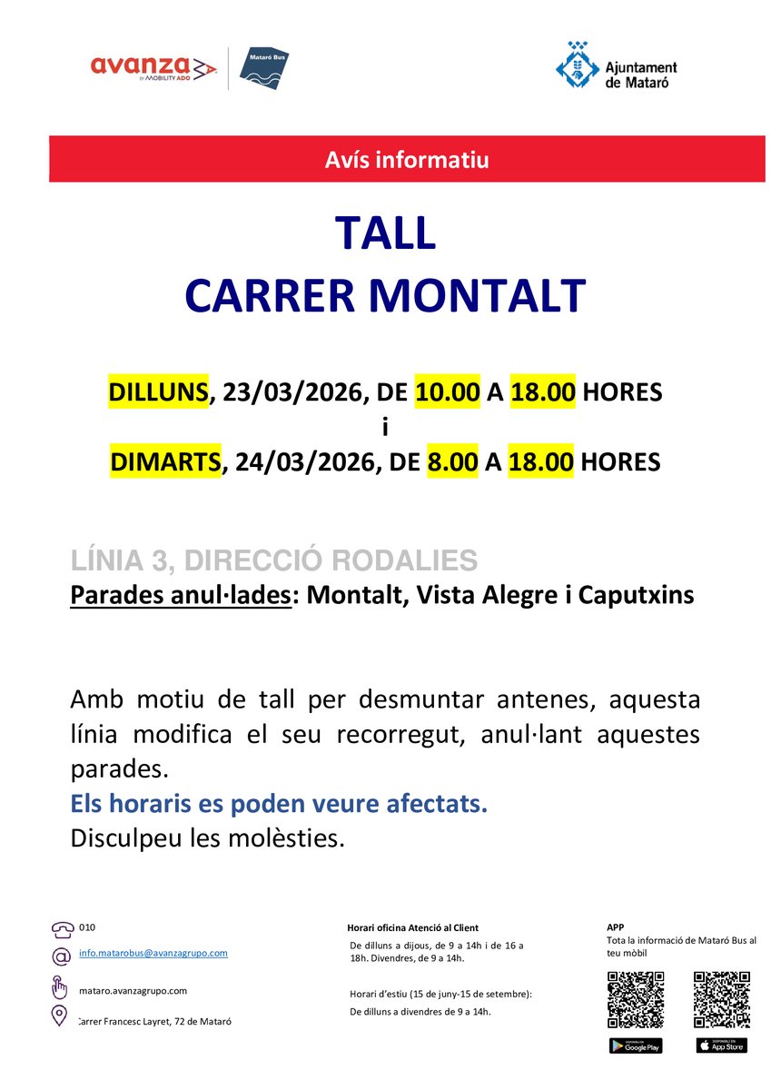 Transport urbà de Mataró | Mataró Bus tweet media