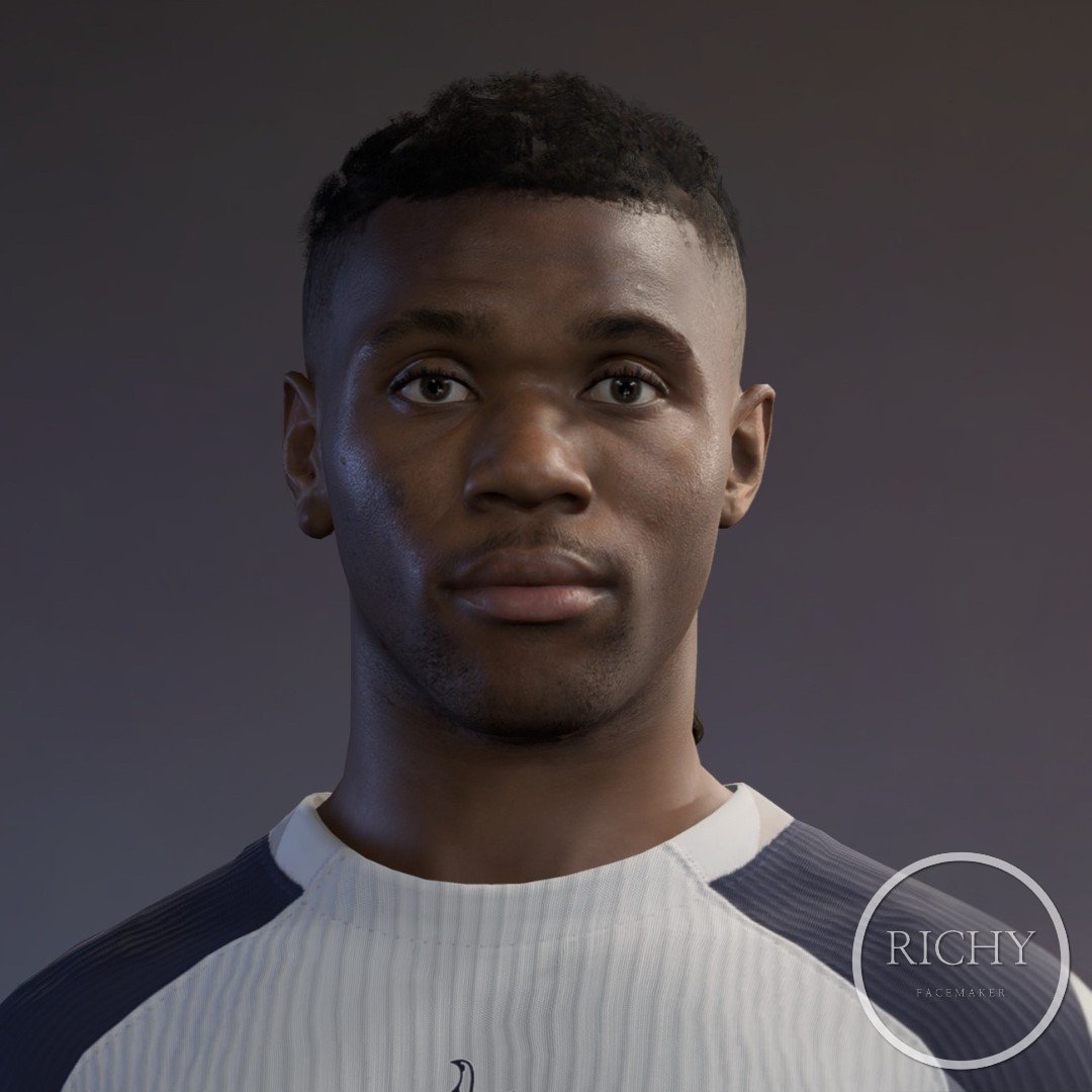 richyfacemaker's tweet photo. [Free] [FC26] Destiny Udogie

Tottenham Hotspurs /  Italy 🇮🇹 

✅️ Download Link
https://t.co/vb6vKdTrRW

#EAFC26
#FC26
#customhead 
@allFCfacemakers https://t.co/v9HVHtyAOw