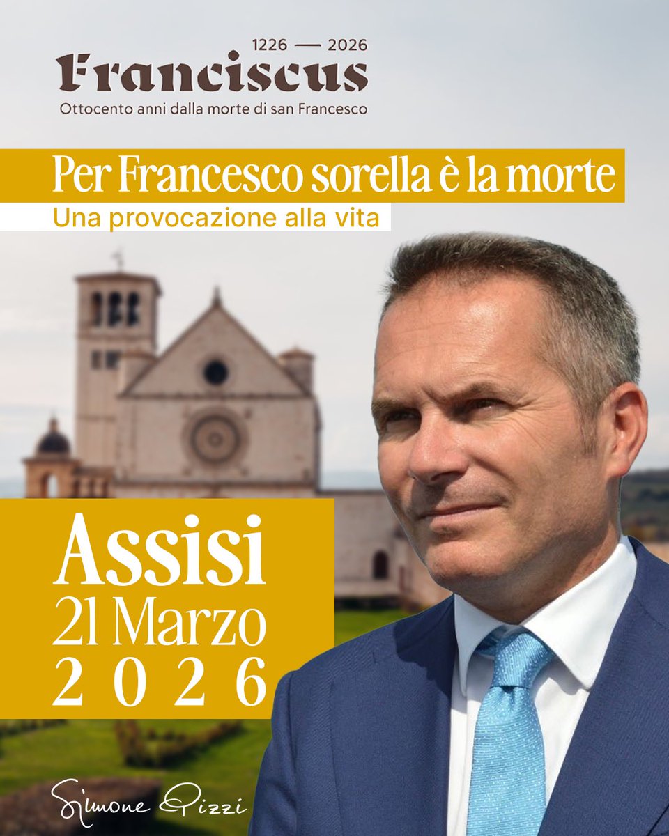 simopiz's tweet photo. Sono stato invitato a tenere un workshop su- “ L'accompagnamento dei bambini in hospice” - Quando pensiamo alla morte di un bambino, il linguaggio sembra diventare insufficiente.
E tuttavia, otto secoli fa, un uomo fragile e malato, Francesco d'Assisi, l’ha chiamata sorella. https://t.co/oQR4AcRhLW