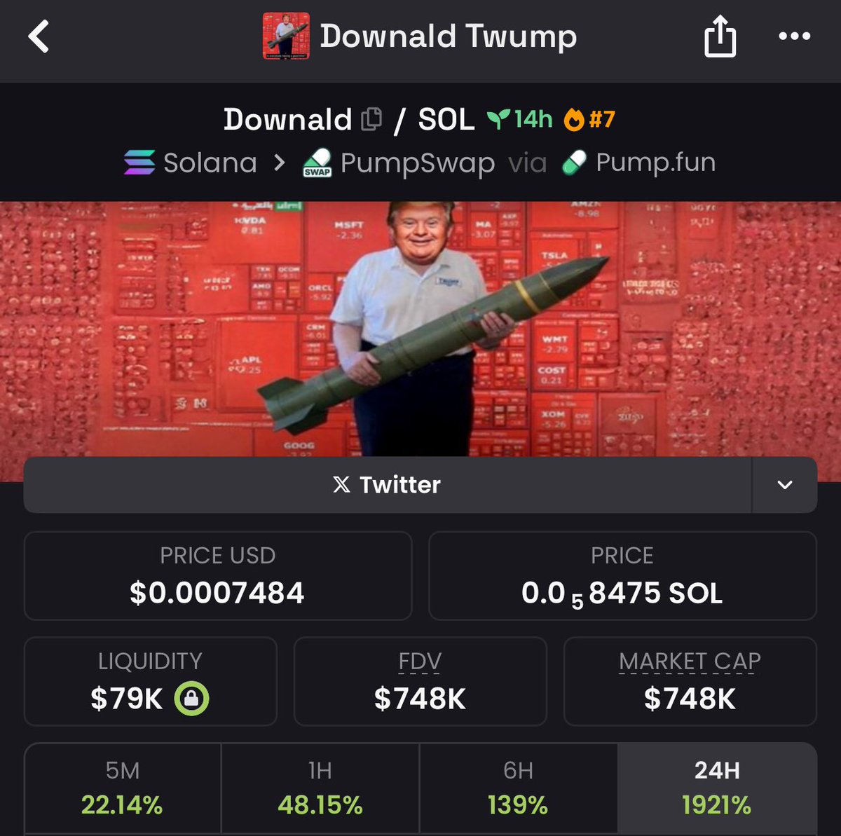 alpha memecoin tweet media