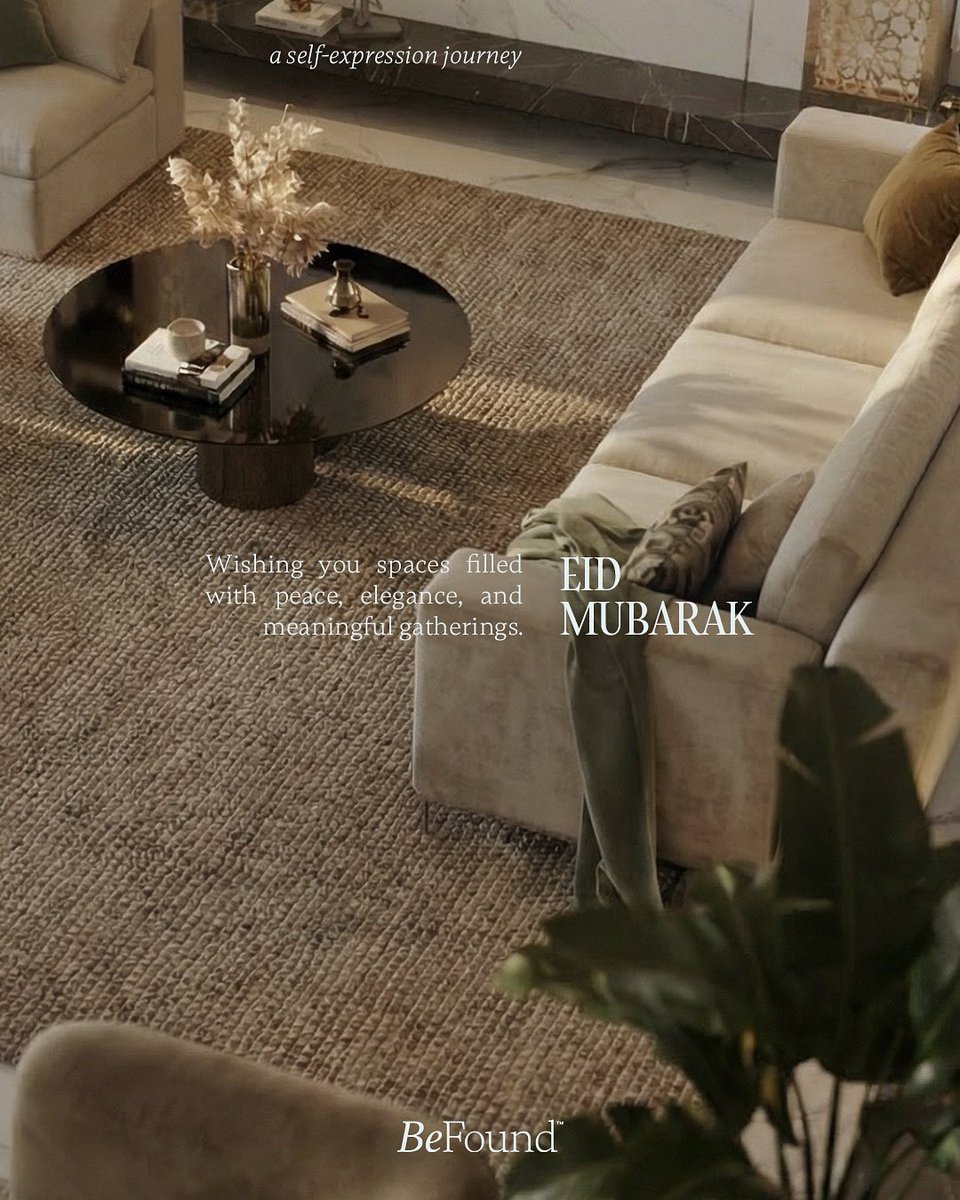 befound_design's tweet photo. Filled homes, shared laughter, and hearts at ease.
May your Eid be as warm and meaningful as the moments you gather for.
Eid Mubarak 🤍 https://t.co/NeXQp3HjQb