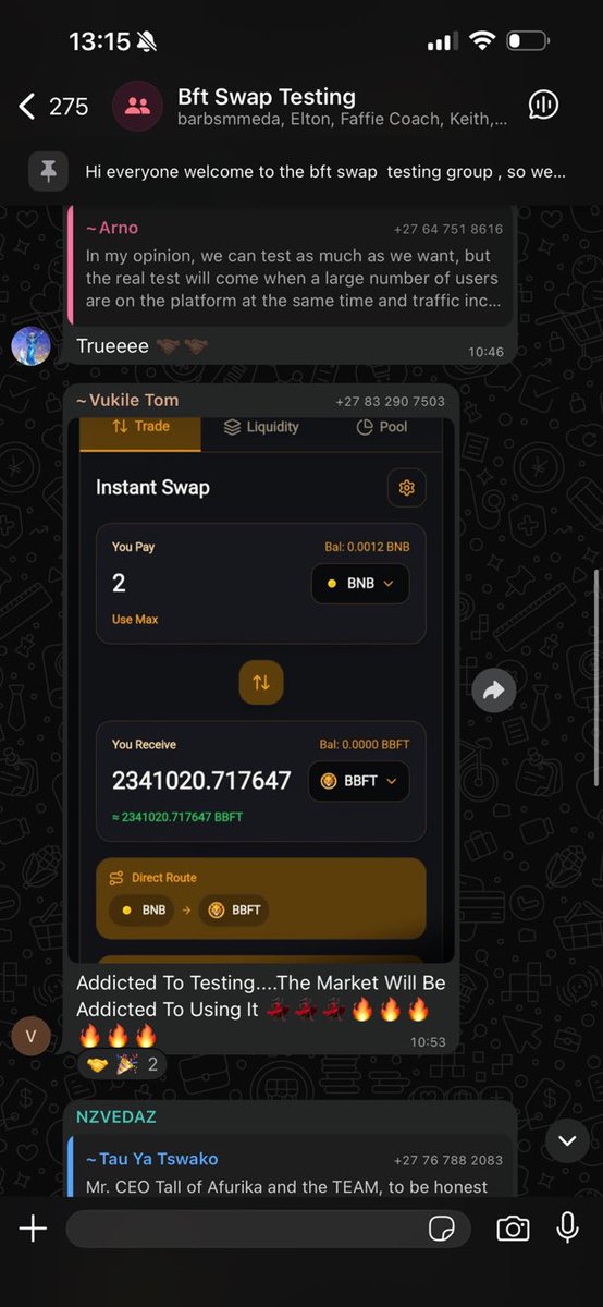 LusaphoNonkevu's tweet image. #BFT ecosystem is on fire 🔥 🔥🔥🔥🔥🔥🔥🔥🔥🚀🚀🚀🚀🚀🚀🚀🚀🚀💃💃💃💃💃💃💃💃