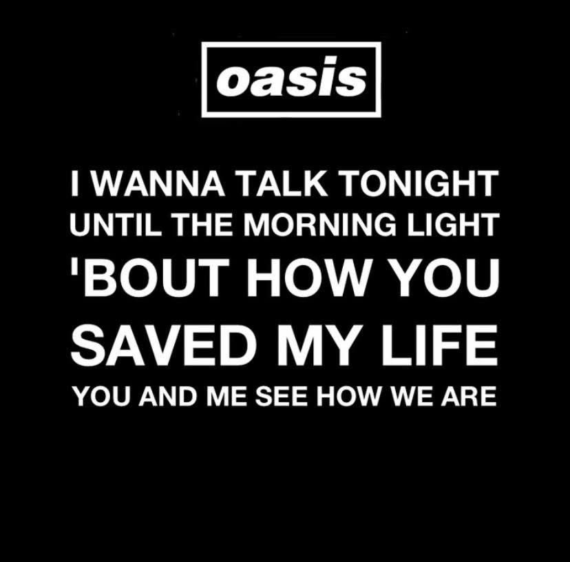 Talk Tonight - Oasis