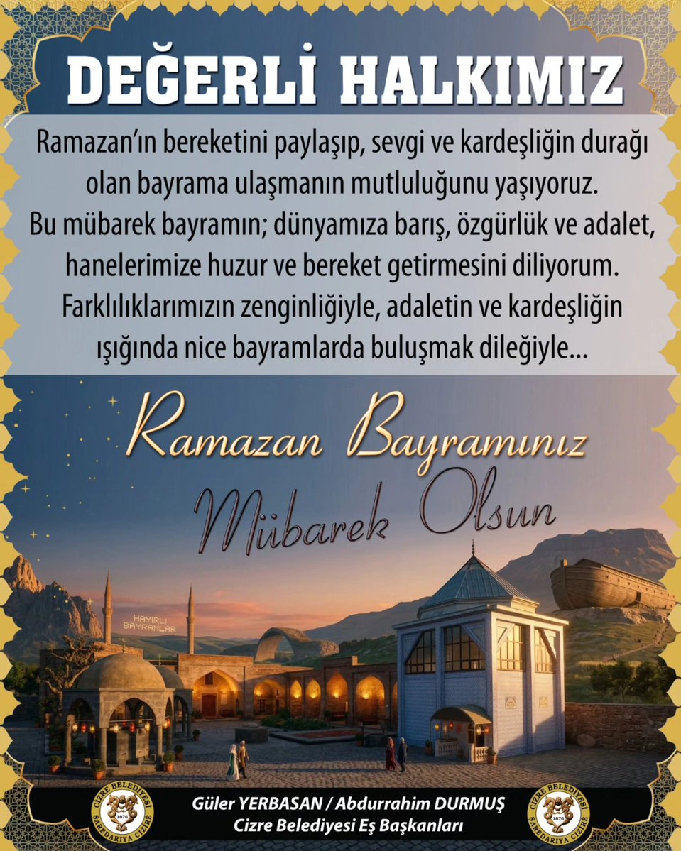 Şaredariya Cizîrê - Cizre Belediyesi tweet media