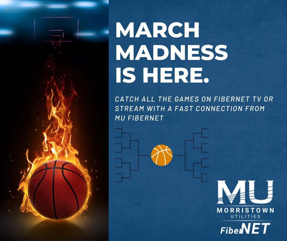 MUtilitySystems's tweet image. 🏀🔥 It’s March Madness time… 
Stream every buzzer-beater and bracket-busting game with a fast, reliable connection from MU FiberNET! Upgrade your connection and stream smarter! 
#MarchMadness  #streamlocal #gametime #fiberinternet