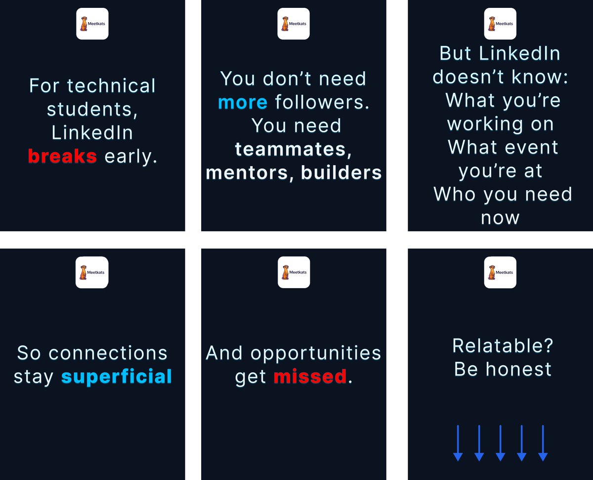 For students, networking isn’t about more followers, it’s about finding the right people at the right time.
When platforms lack context, connections stay superficial and real opportunities get missed.

#startups #NetworkBetter #socialnetworking #MeetKats #explore