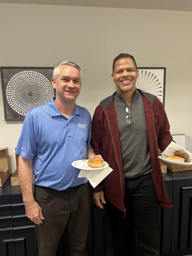 clearwindstech's tweet photo. Kicked off our first All Hands Meeting of the year, and it was such a great opportunity to gather as a company and reconnect. Our President &amp; CEO, Stan Sargent, walked us through what’s ahead for Clear Winds and let’s just say the future is looking pretty bright! https://t.co/xVgtO0rP4L