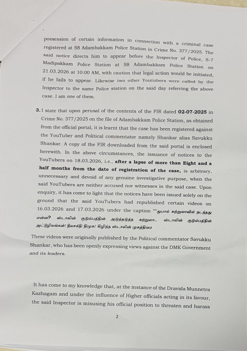 Savukku Shankar tweet media