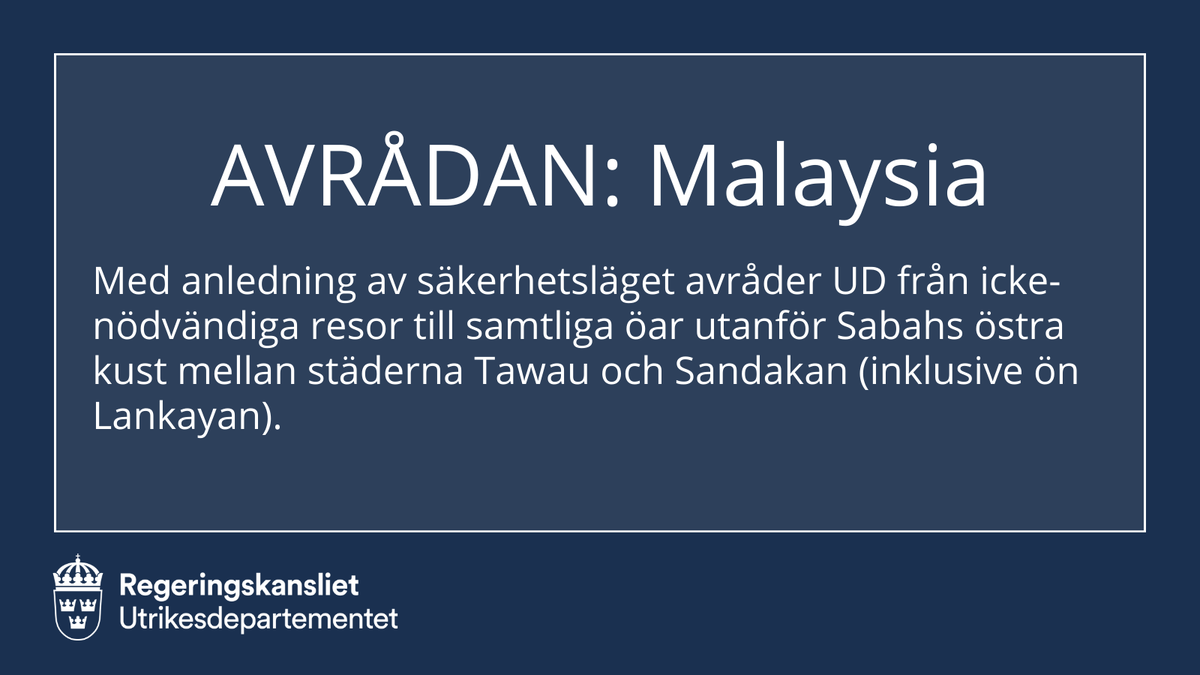 Utrikesdepartementet tweet media