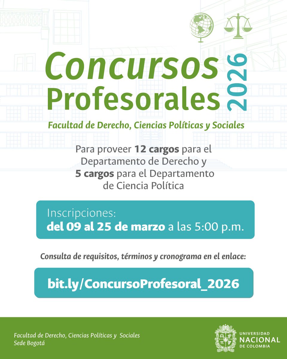 Facultad de Derecho, Ciencias Políticas y Sociales tweet media