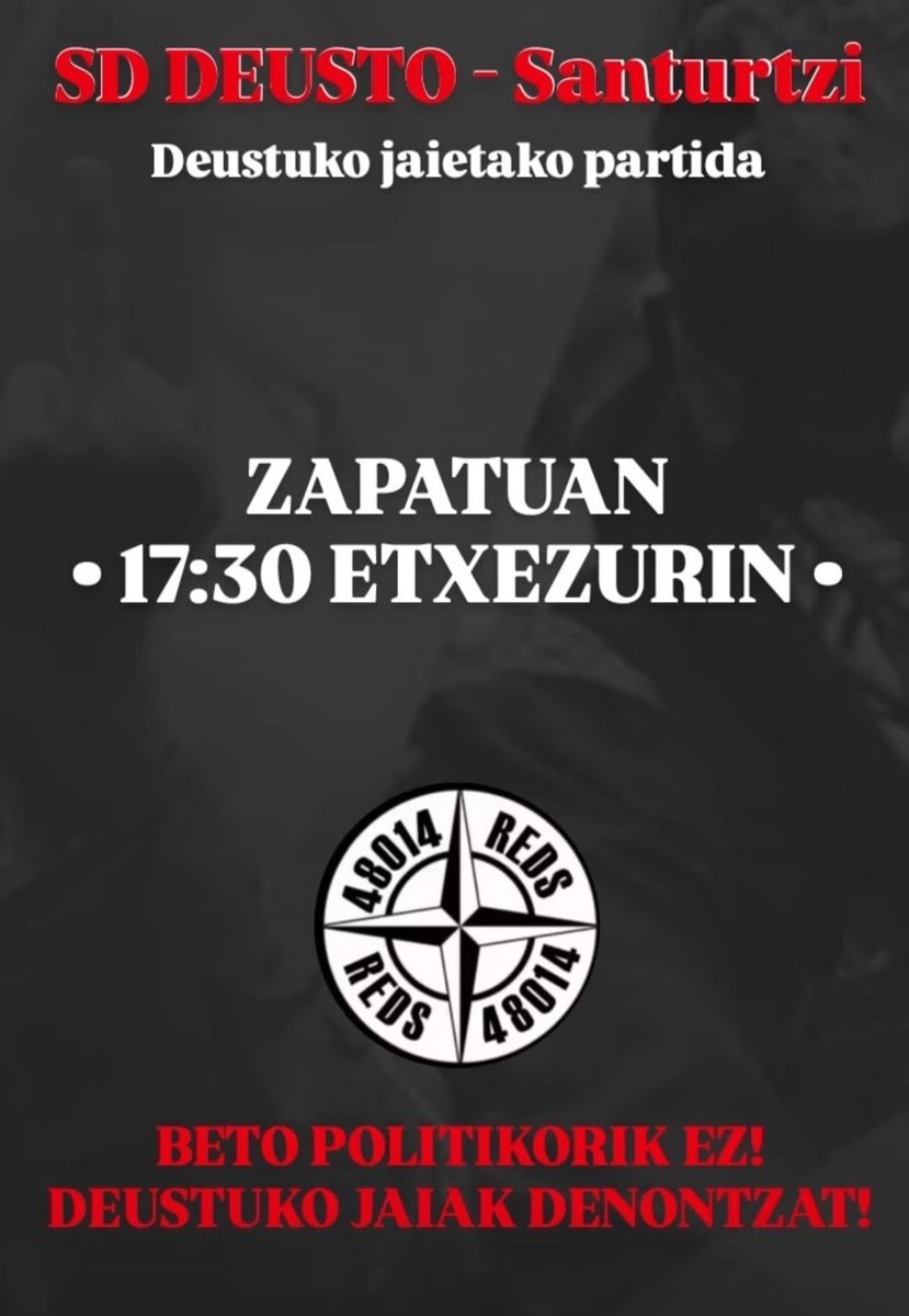 DEUSTUKO JAIAK DENONTZAT!! 
EGURRE DEUSTU!!