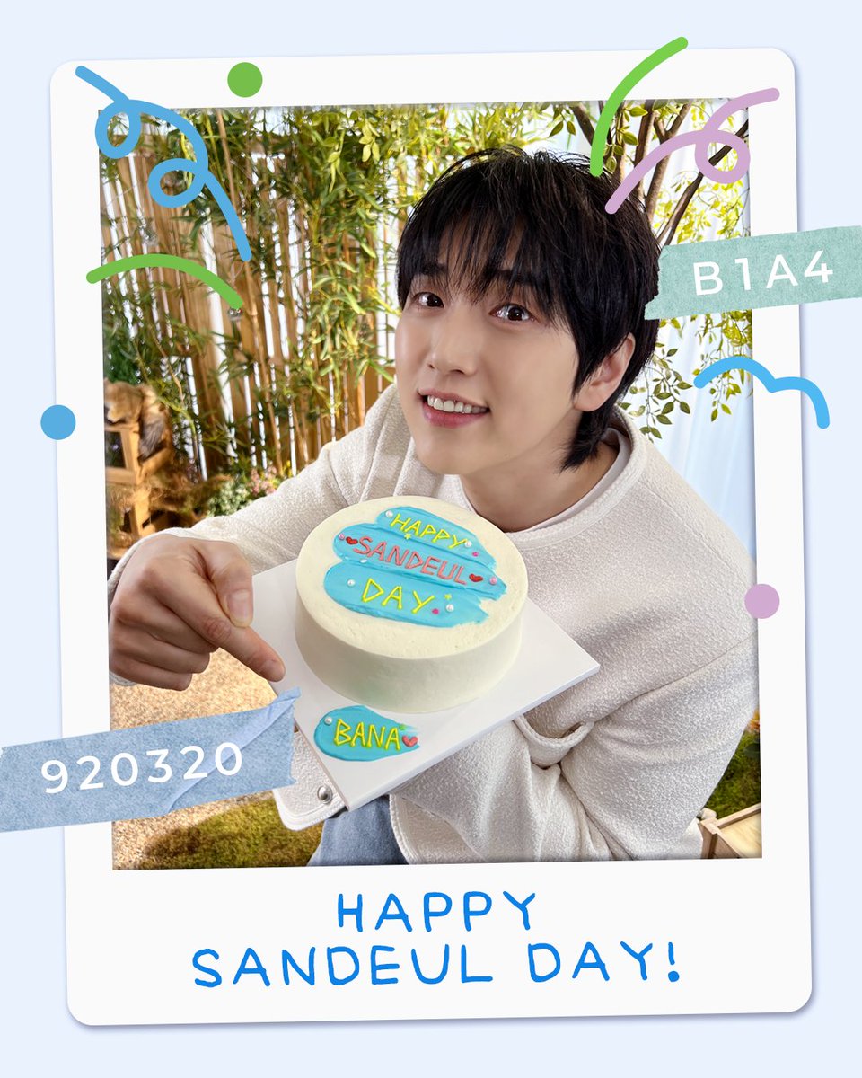 🎉HAPPY SANDEUL DAY🎉

B1A4 산들의 생일을 
진심으로 축하합니다!
(<a href="/SANDEUL920320/">삼돌</a>)

#B1A4 #비원에이포 #SANDEUL #산들 
#HAPPYSANDEULDAY #해피산들데이