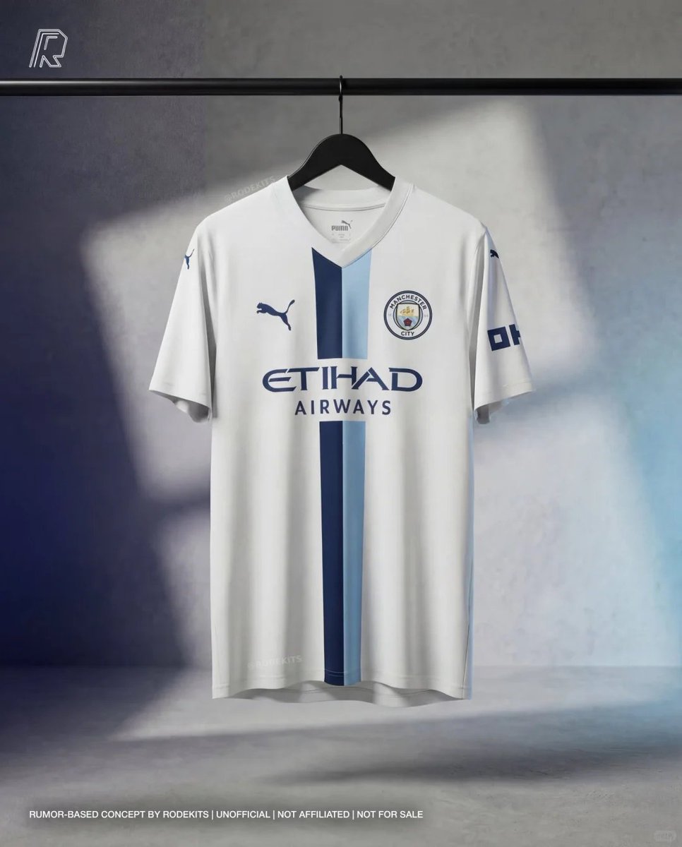 kitsdo777's tweet image. Whoa. 👀⚪️
Man City 2026/27 third kit concept just leaked. Clean or not?
Drop your rating 1-10 below! 🔥👇
#ManCity #MCFC #ThirdKit #ConceptKit #LeakedKit #26_27Season #SoccerJersey #KitConcept #RateThisKit #FootballFashion