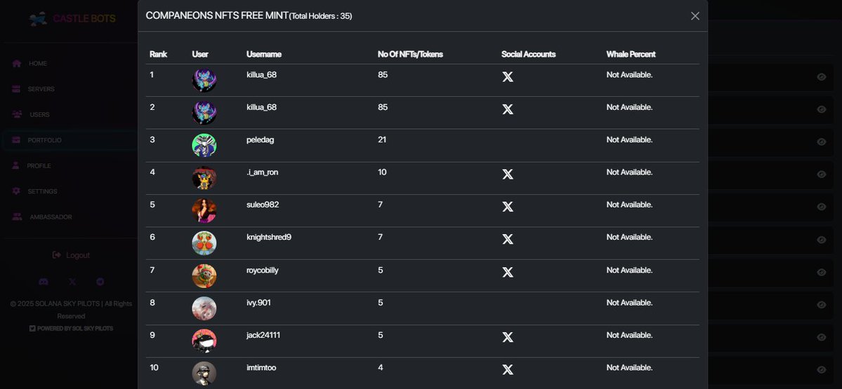 Solana Sky Pilots tweet media
