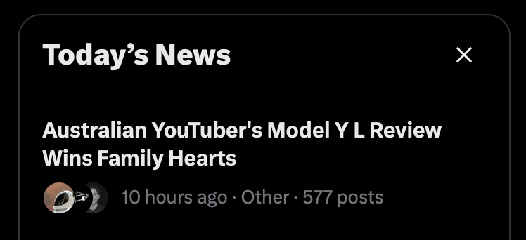 Ryan's Model Y tweet media