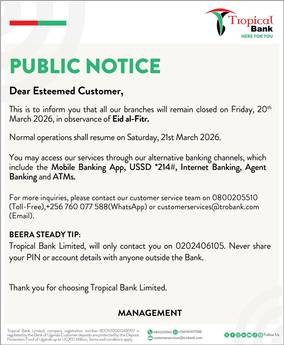 TropicalBankLimited tweet media