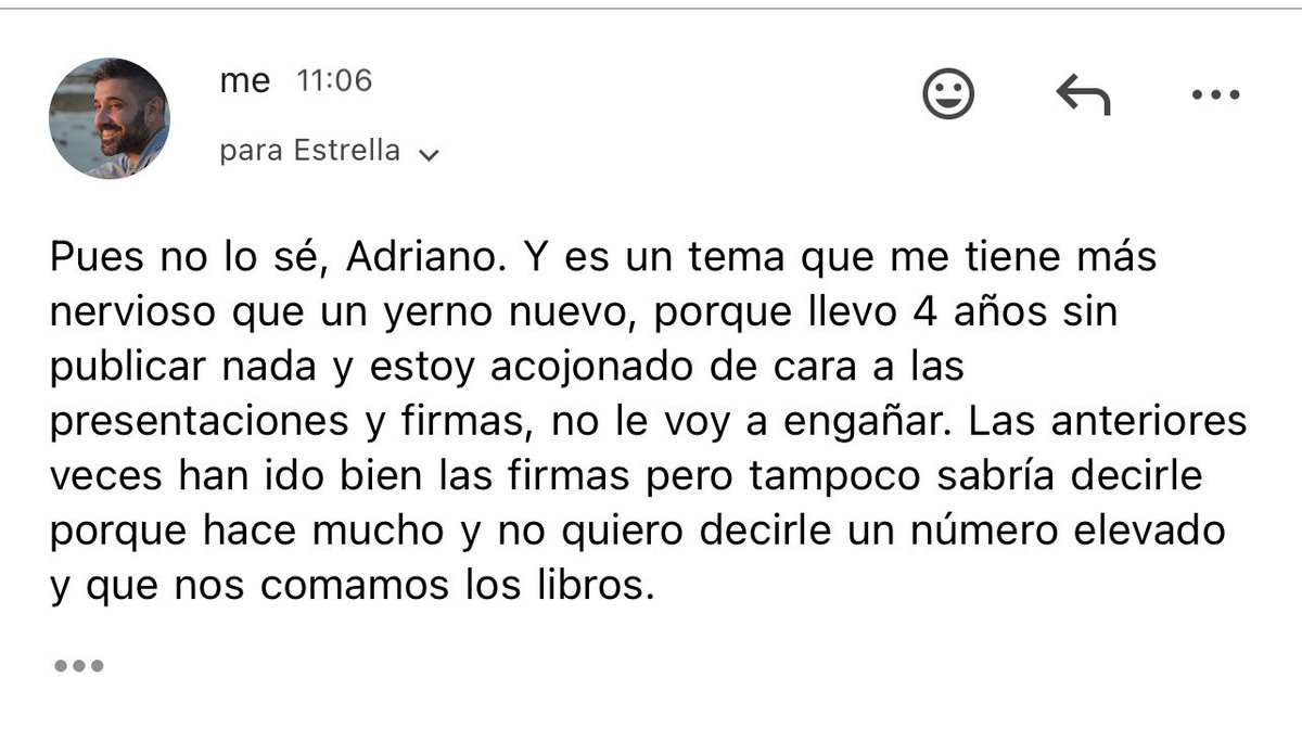 _FranReyes_'s tweet photo. Mi editor preguntándome cuántos ejemplares manda a las presentaciones y firmas. 

Yo el más sincero del mundo: https://t.co/kgOtxhluXb