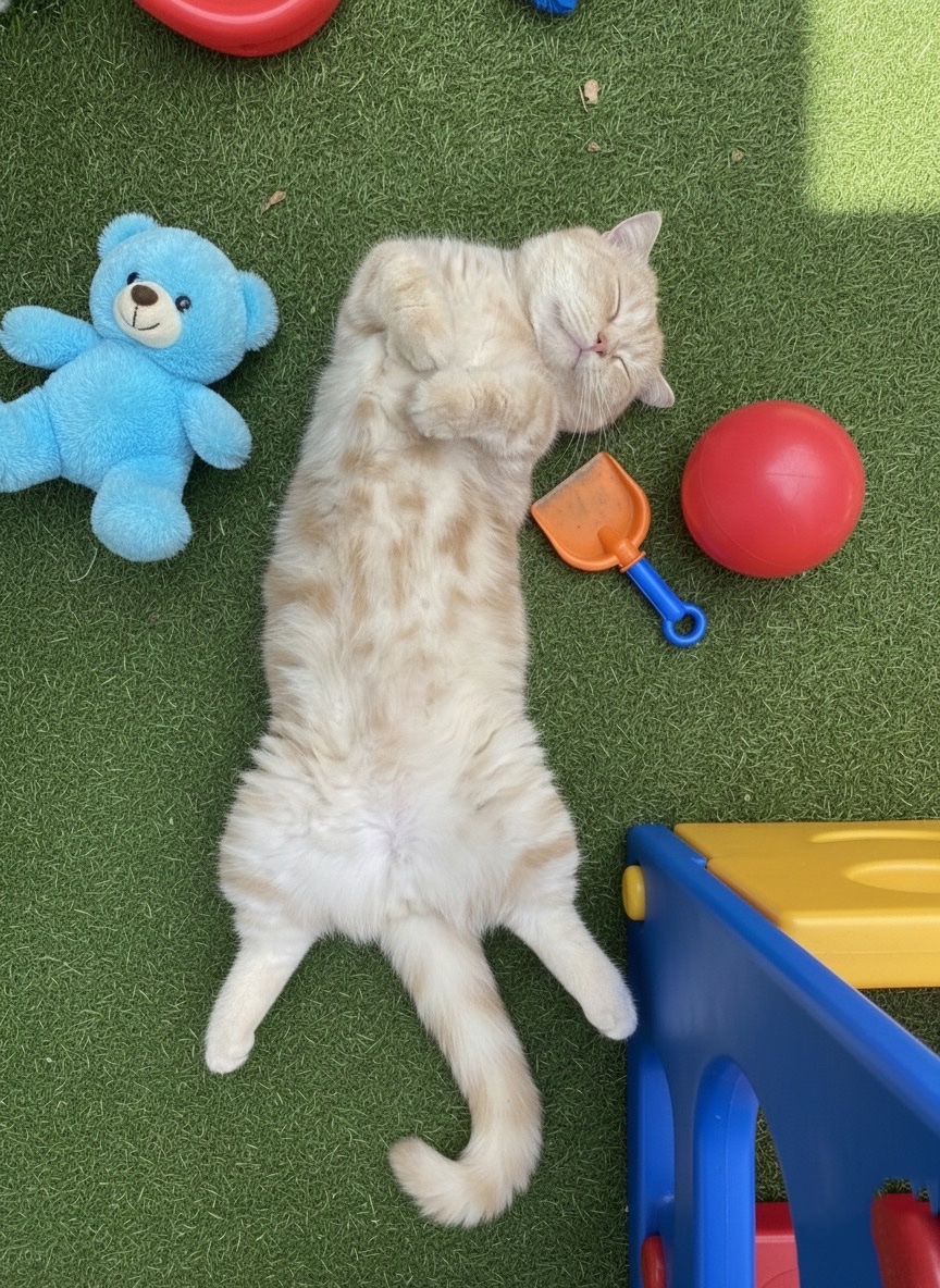 AnuponTanka's tweet photo. นอนในสนามหญ้าฟินสุดๆ 🐾💤 https://t.co/MBPObOhyMH