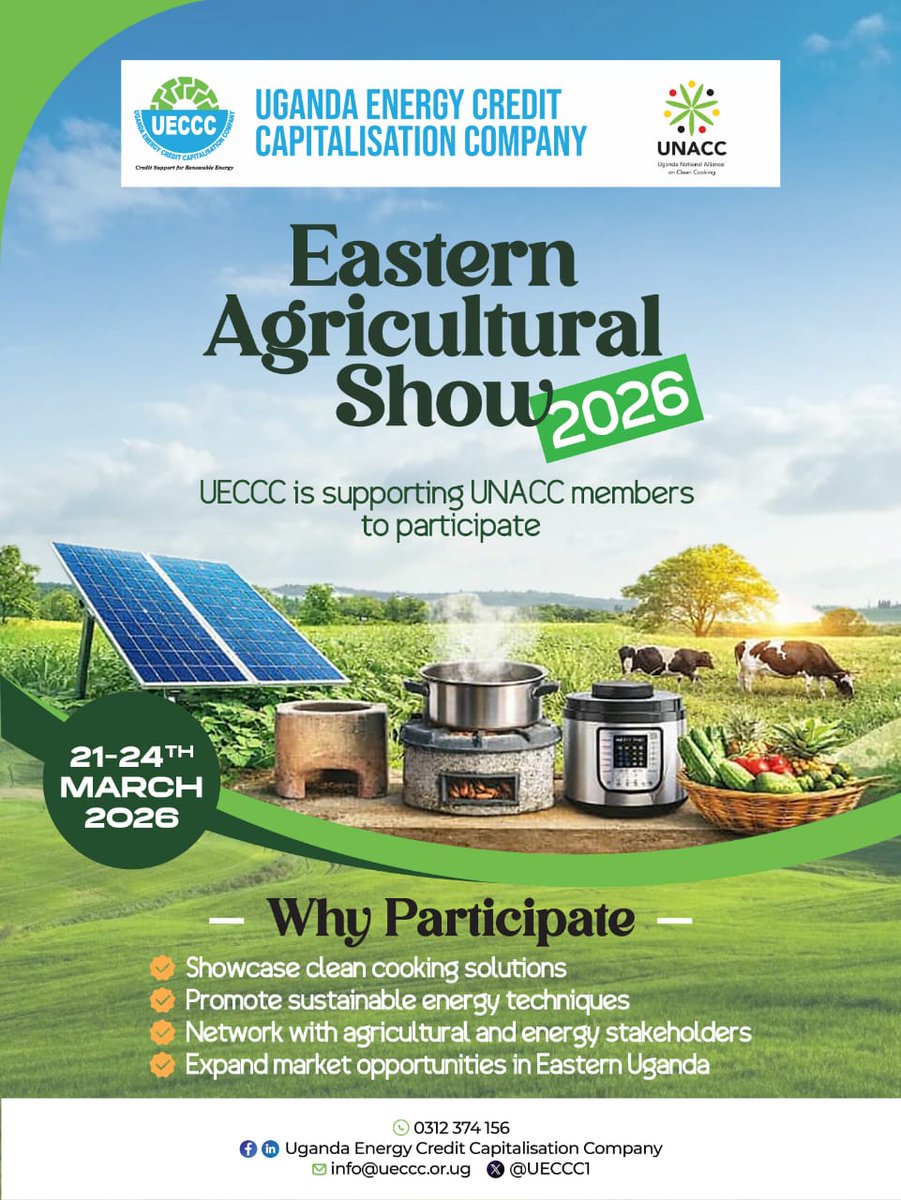 Uganda National Alliance On Clean Cooking (UNACC) tweet media