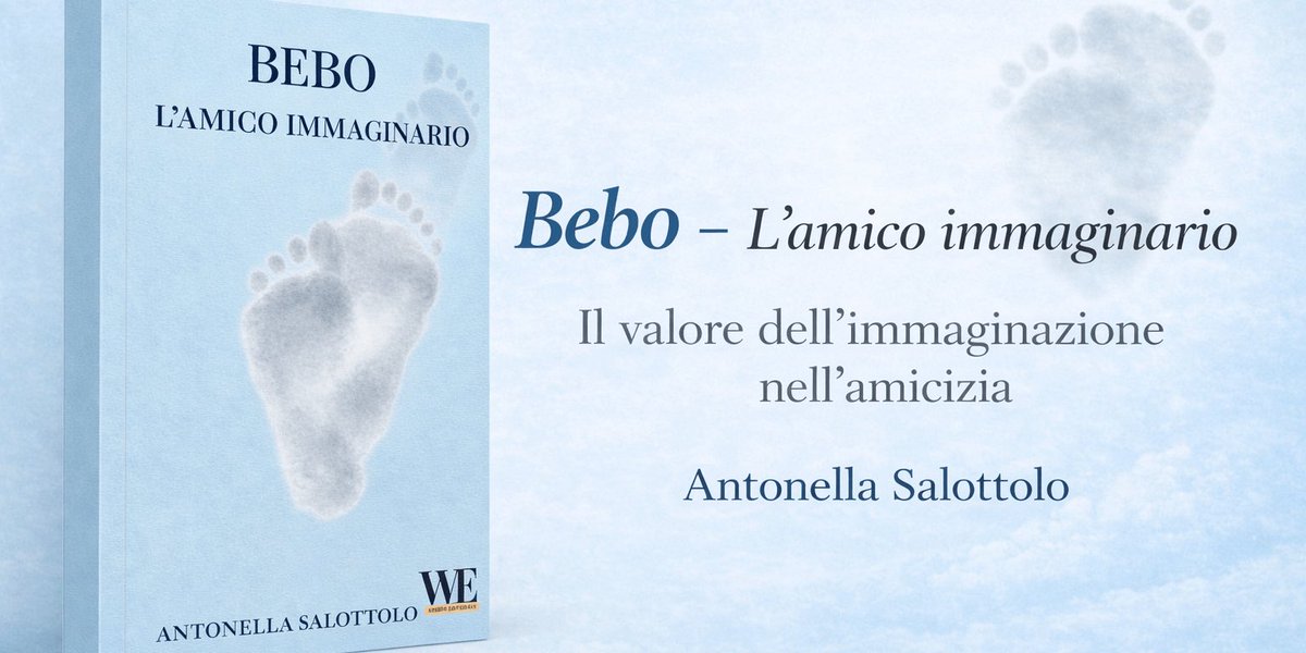 Bebo – L’amico immaginario di Antonella Salottolo, racconta la storia di un incontro tra due mondi: quello degli umani e quello degli eidici, creature nate dall’immaginazione degli uomini.

Scopri di più qui:
gruppowriterseditor.it/bebo-lamico-im…

Gruppo Editoriale WritersEditor