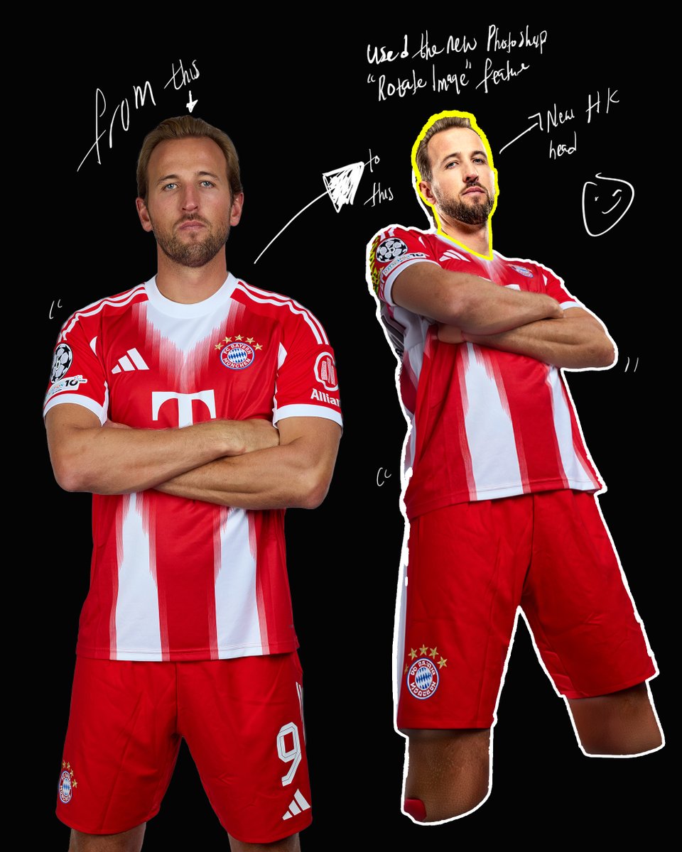 BrainiacGfx's tweet image. 50 goals from a different angle 👀 🎨
Tried out @Photoshop  new Rotate Image feature on this.
What do you think?
****
📌 Open to new freelance projects
📩 Reach out to me with a message here!

#GraphicDesign #FootballDesign #SportsDesign  #smsports  #ChampionsLeague  #smsports