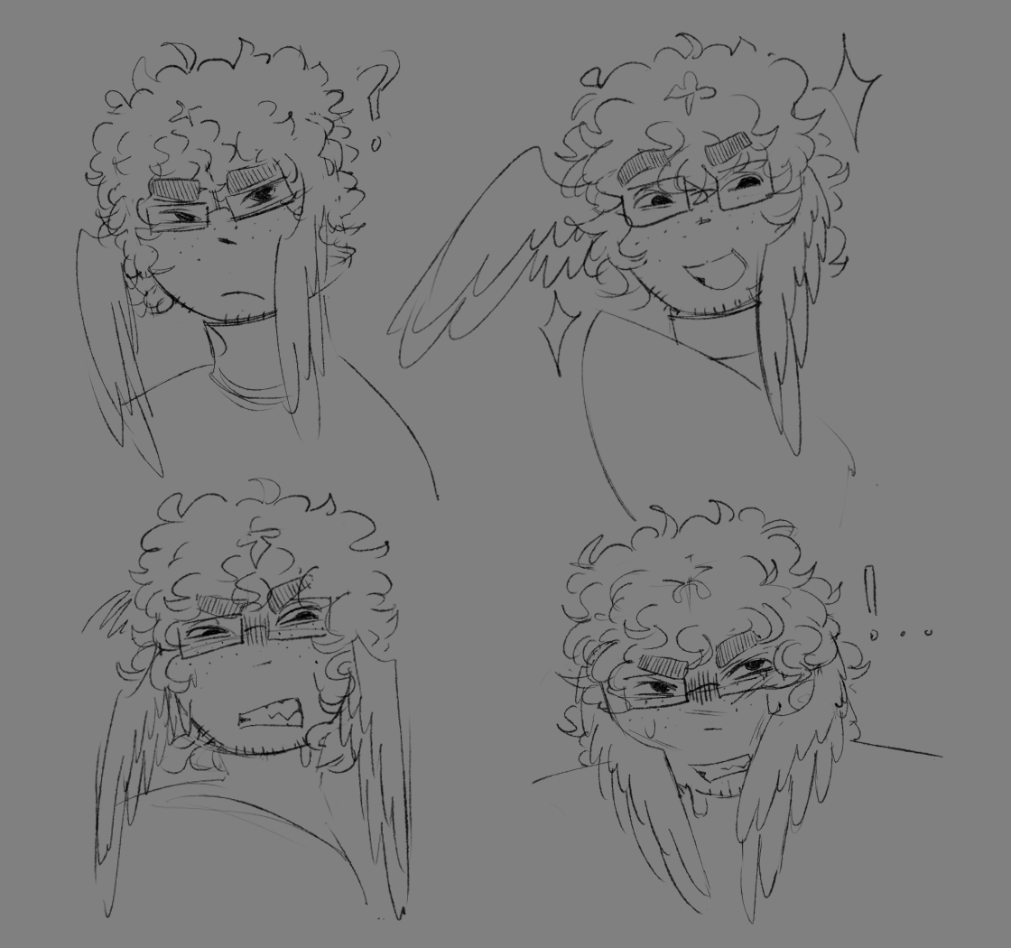 hy4_de's tweet photo. dunno whether 2 colour these sketches or not .. #shedletsky https://t.co/7hFjMcyWOn